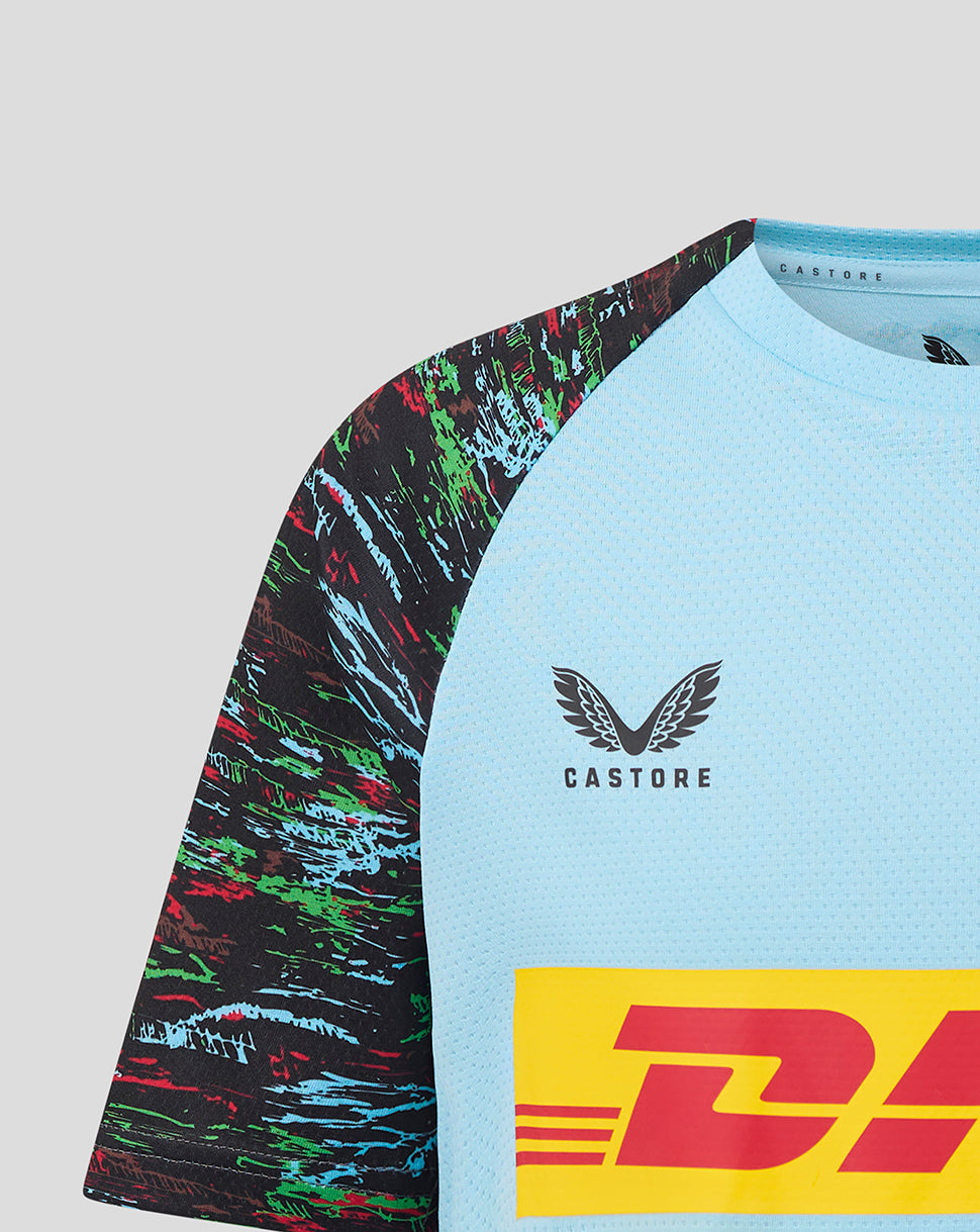 Harlequins Junior 25/26 Training Short Sleeve Tee - Sky Blue