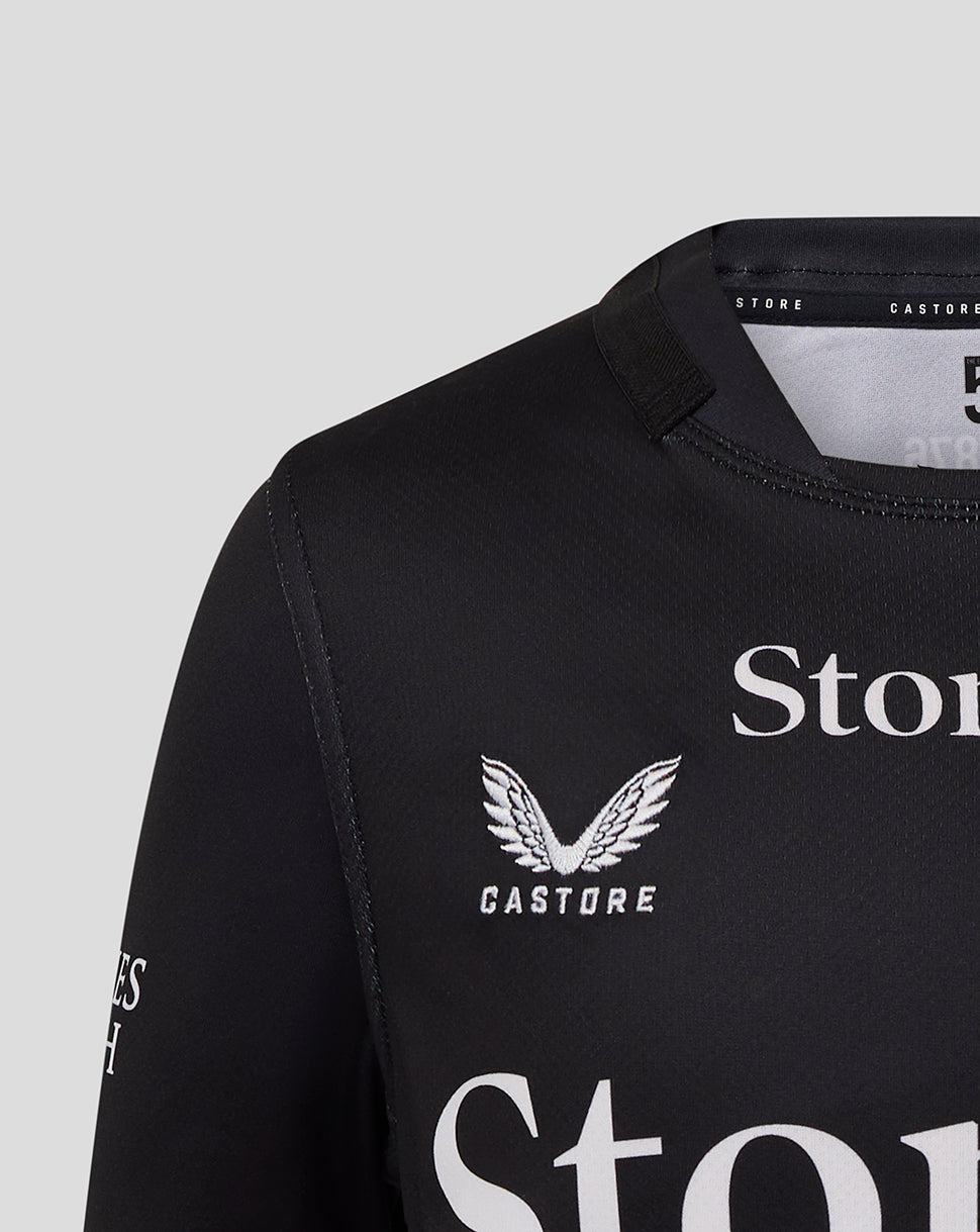 Saracens Junior 25/26 Replica Home Shirt - Caviar/Racing Red