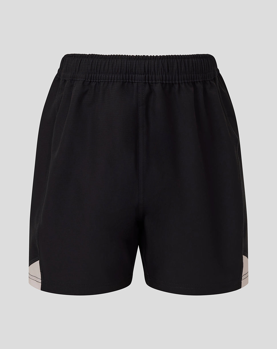 Saracens Junior 25/26 Replica Auswärts Shorts - White Sand/Caviar