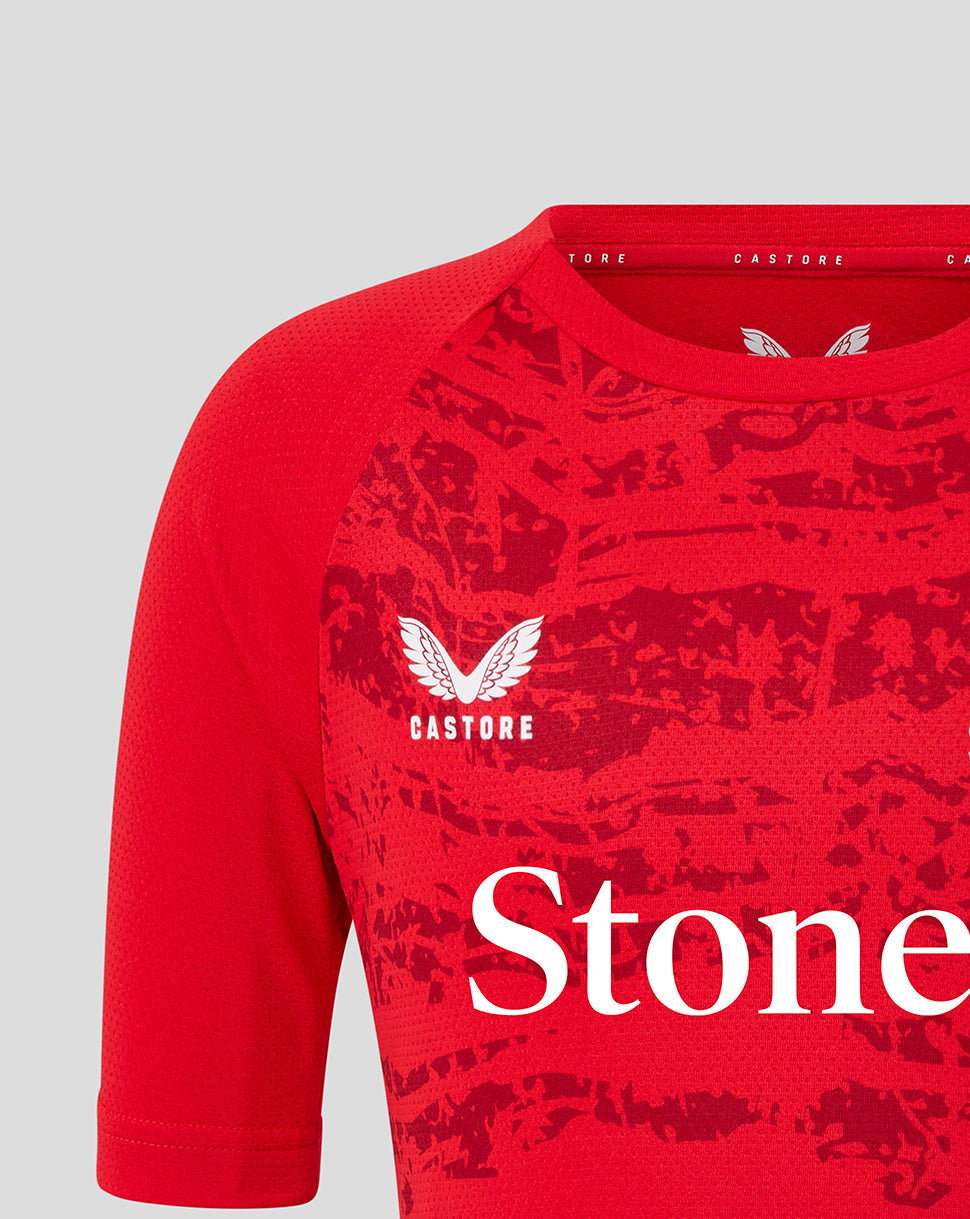 Saracens Junior's 25/26 Matchday Short Sleeve Tee - Racing Red