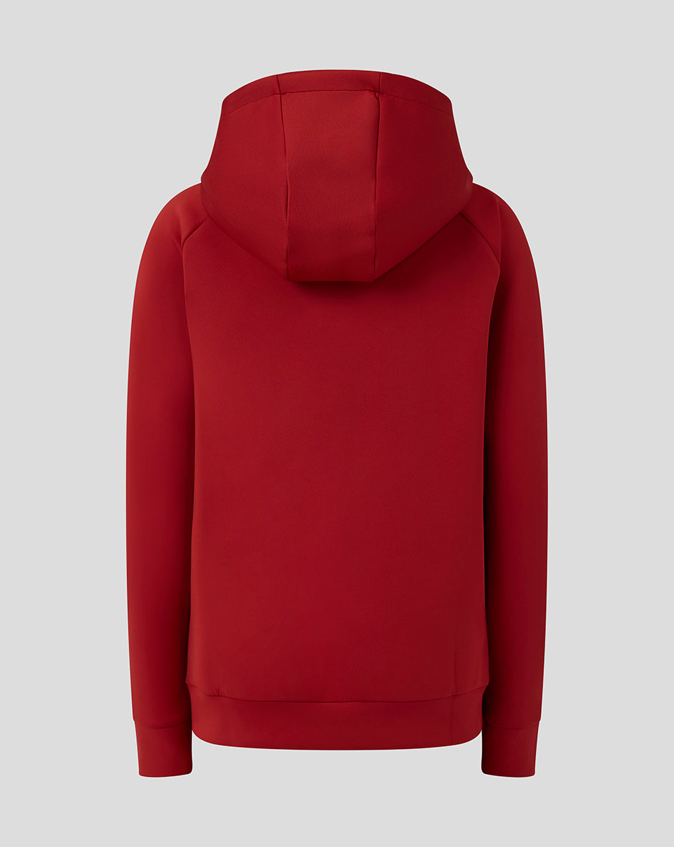 Saracens Junior 25/26 Presentation Scuba Hoodie - Rhythmic Red