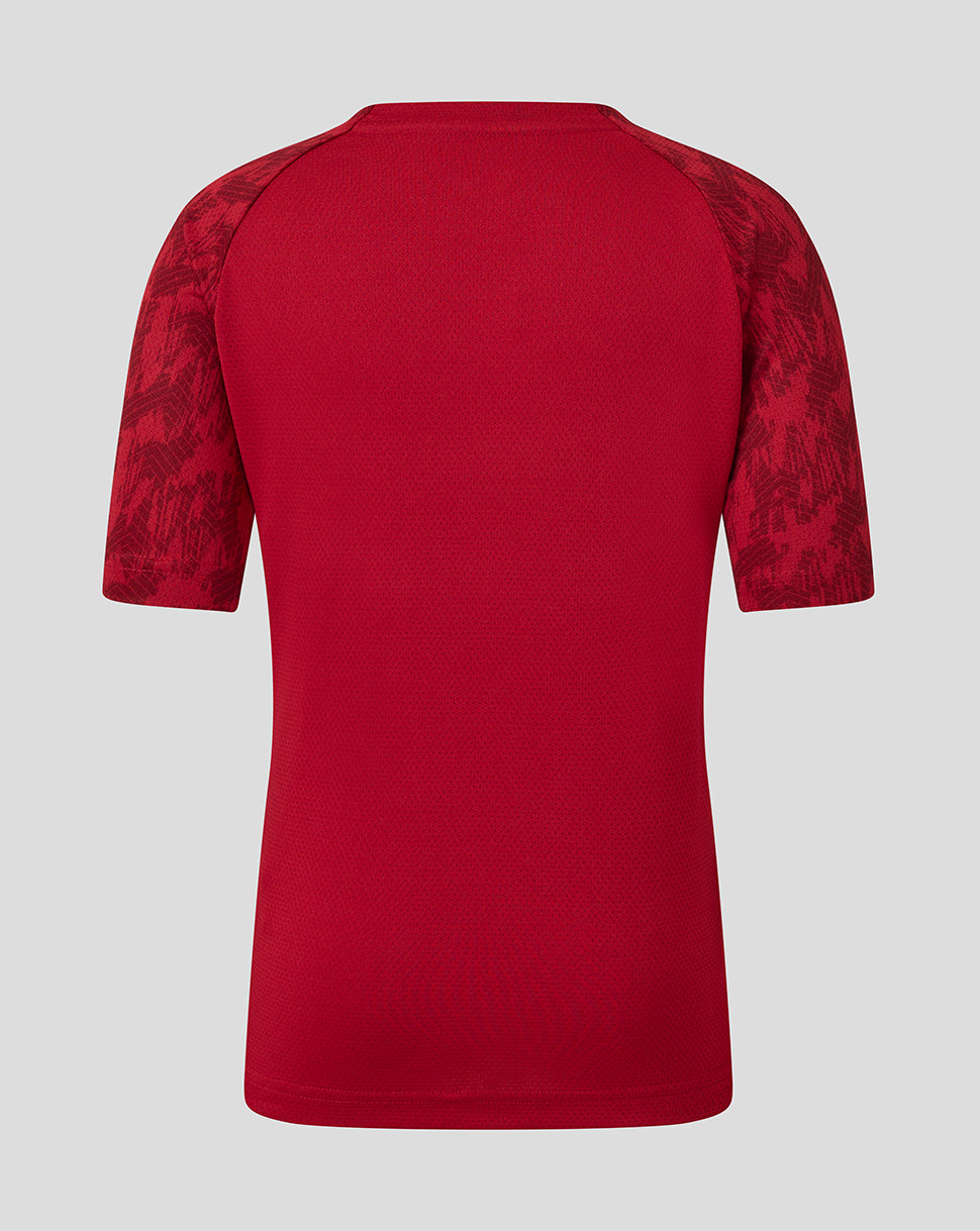 Saracens Junior 25/26 Training Short Sleeve Tee - Rhythmic Red