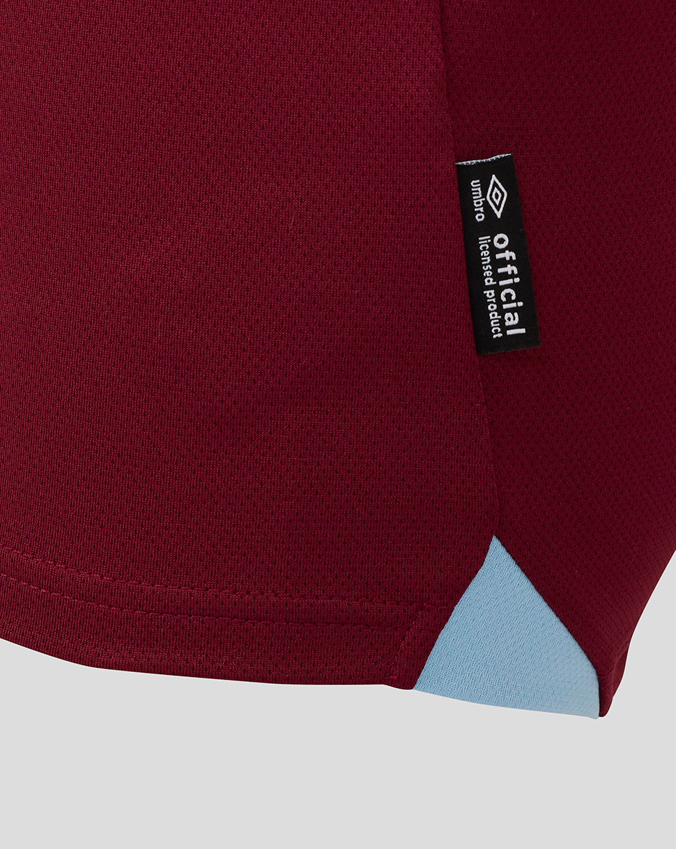 West Ham Junior 25/26 Home Short Sleeve Shirt - New Claret