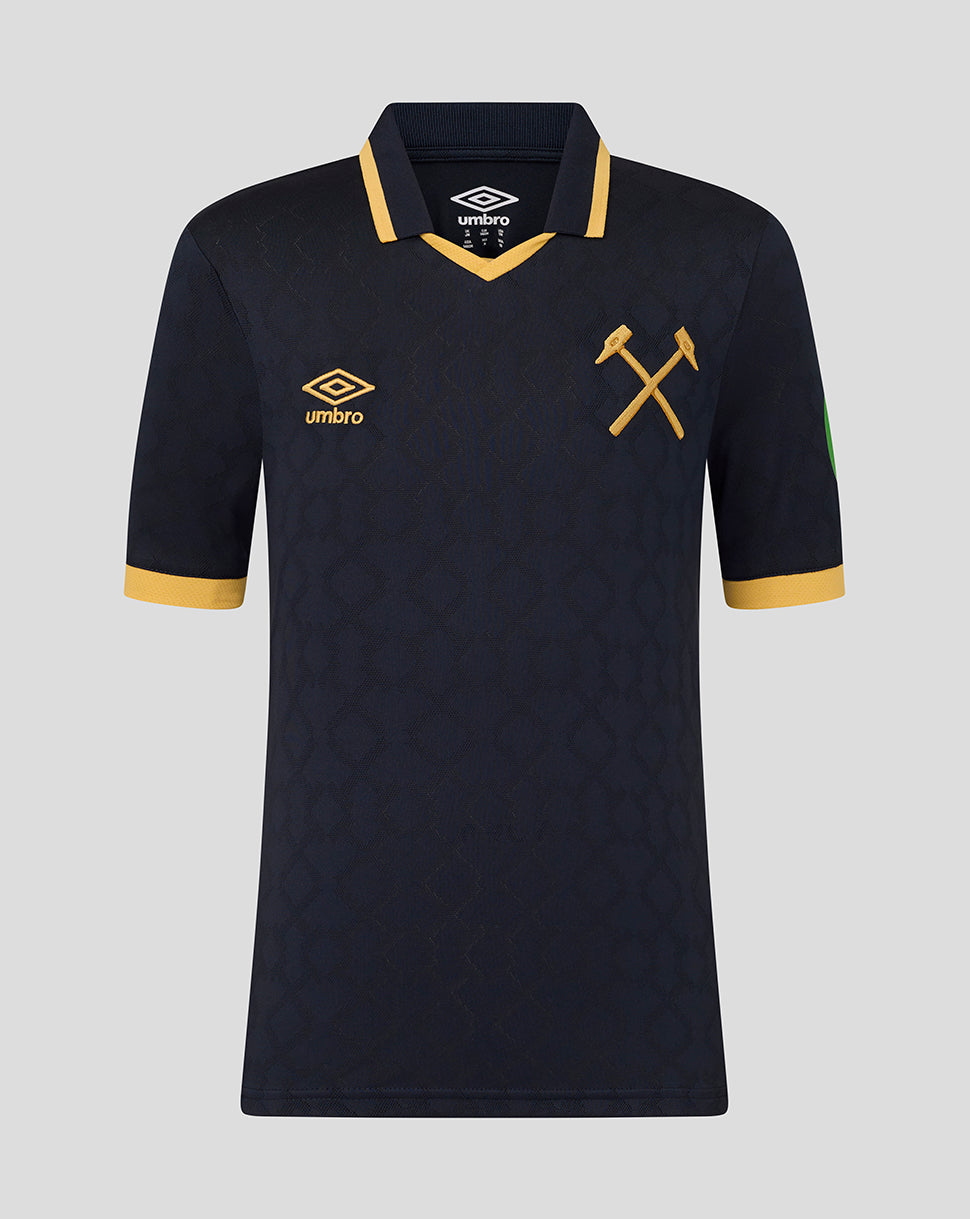 West Ham Junior 25/26 Ausweichtrikot Kurzarm - Sky Captain/Orche