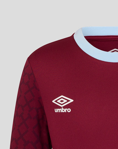 West Ham Junior Home 25/26 Pre Match Short Sleeve Shirt