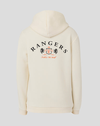 Rangers Junior 25/26 Contemporary Hoodie - Egret