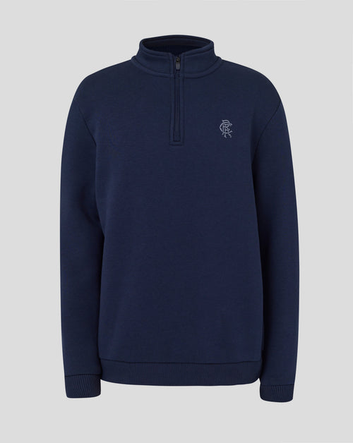 Rangers Junior 25/26 Contemporary Quarter Zip - Black