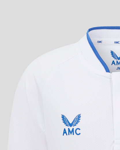 Long Sleeve Polo - White/Blue