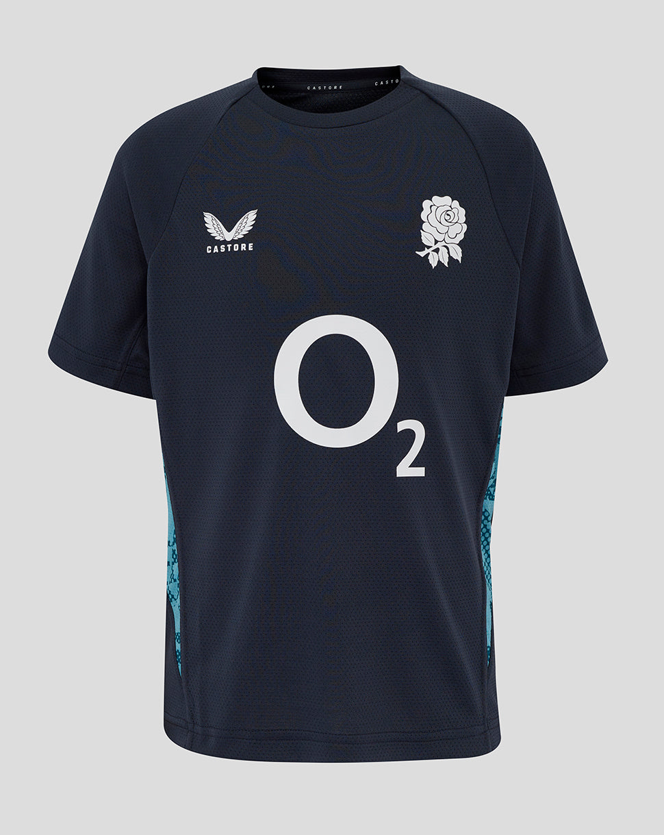 Junior England Rugby 25/26 Performance Short Sleeve T-Shirt - Inkwell