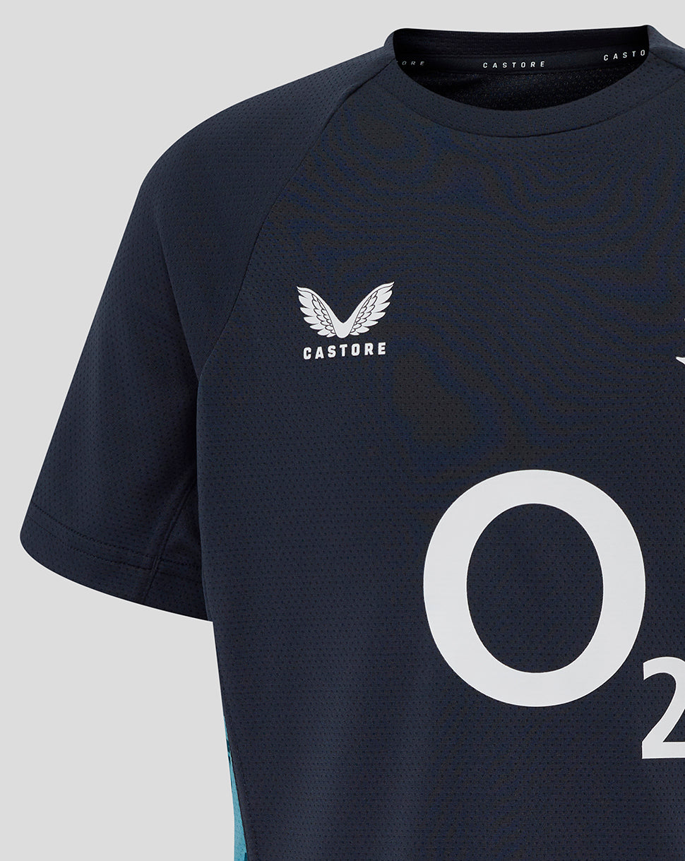 Junior England Rugby 25/26 Performance Short Sleeve T-Shirt - Inkwell