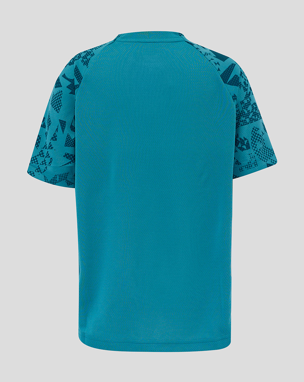 England Rugby junior 25/26 Performance T-shirt met korte mouw – Storm Blue - Storm Blue