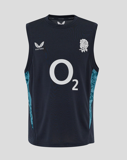 Men’s England Rugby 25/26 Performance Sleeveless T-Shirt – Inkwell