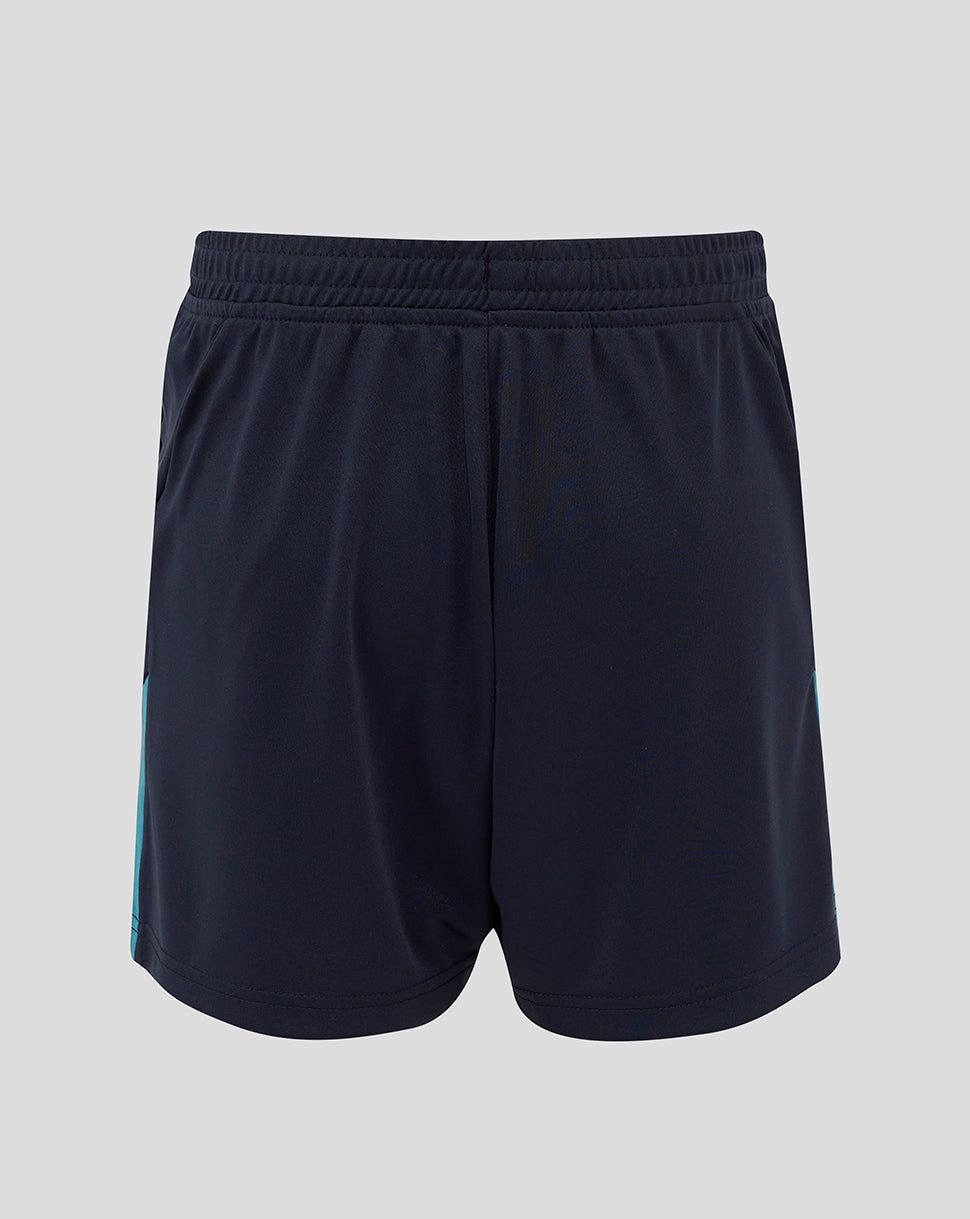 Junior England Rugby 25/26 Performance gebreid Short – Inktblauw - Inkwell/Storm Blue