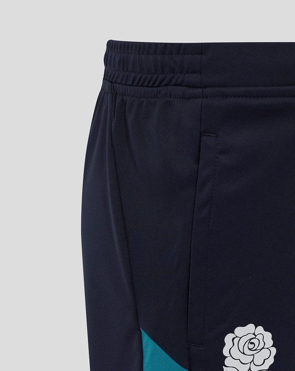 Junior England Rugby 25/26 Performance gebreid Short – Inktblauw - Inkwell/Storm Blue