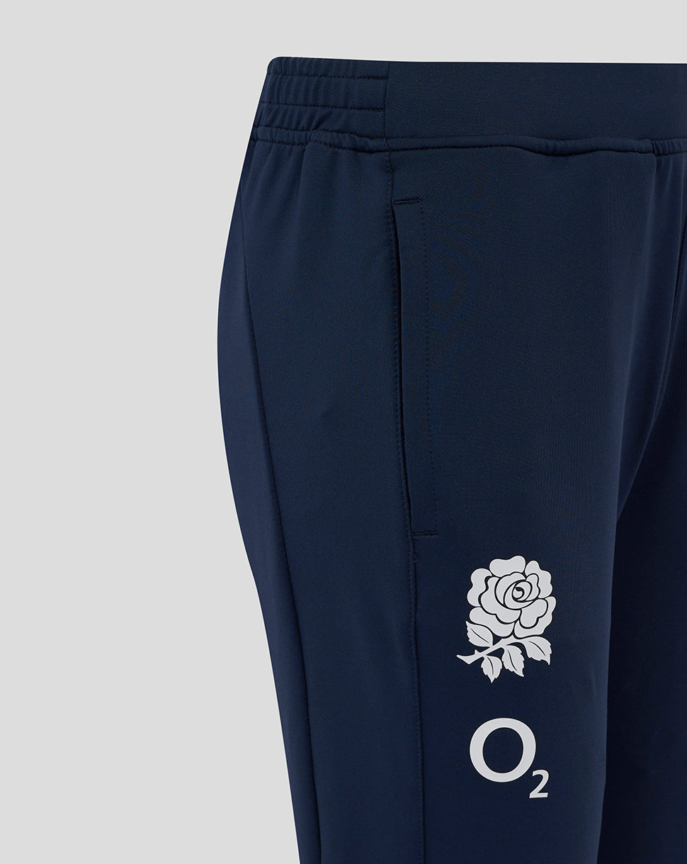 Junior England Rugby 25/26 Performance Strick Hose – Tintenblau - Inkwell/Storm Blue