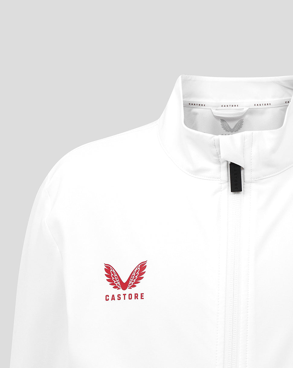 Chaqueta England Rugby Junior 25/26 Anthem - Blanco brillante/Jester Red
