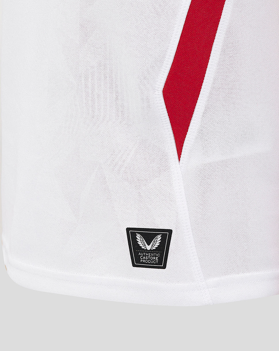 Junior England Rugby 25/26 Home Pro Shirt - Brilliant White - Brilliant White/Lipstick Red