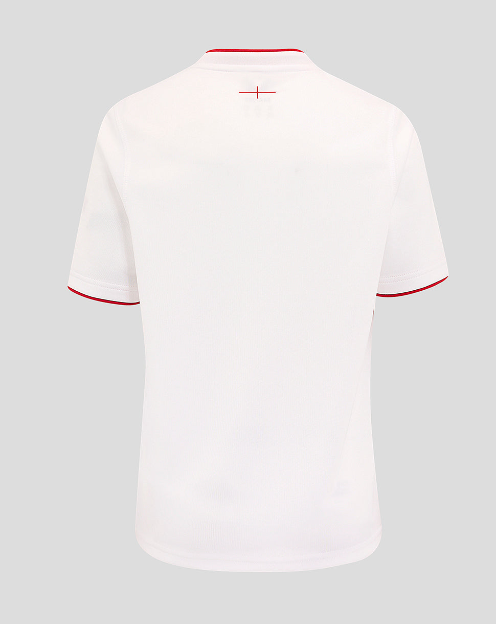 Junior England Rugby 25/26 Home Shirt - Brilliant White