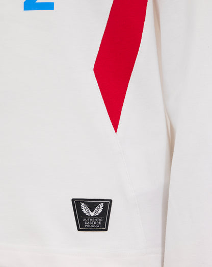 Junior England Rugby 25/26 Home Classic Long Sleeve Shirt - Brilliant White