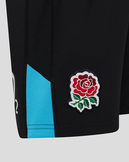 England Rugby 25/26 Alternate Replica Short Junior - Caviar/Swim Cap