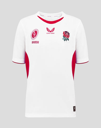 England Rugby Red Roses Junior 25/26 WRWC Home Replica Shirt - Brilliant White