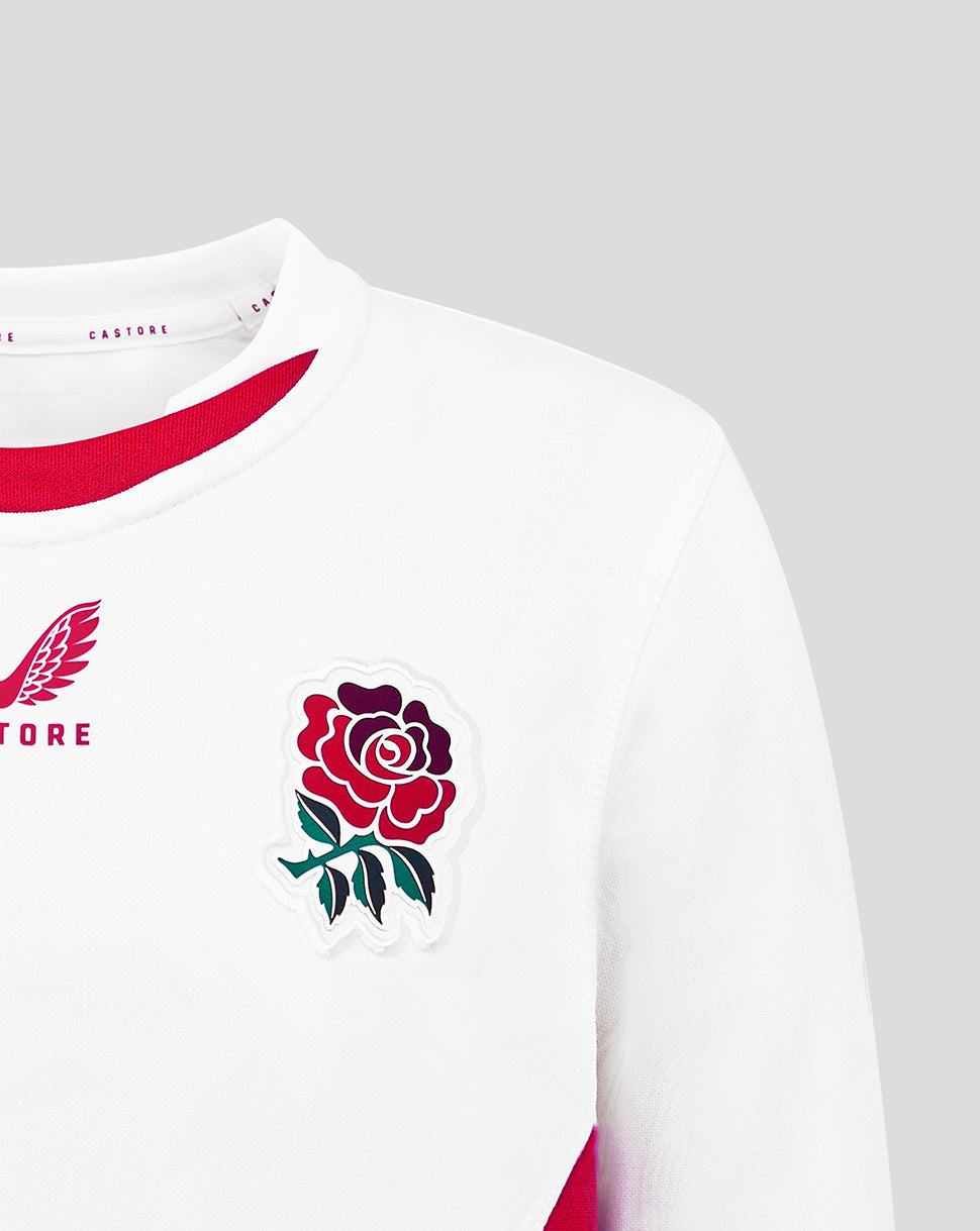 England Rugby Red Roses Junior 25/26 WRWC Home Replica Shirt - Brilliant White