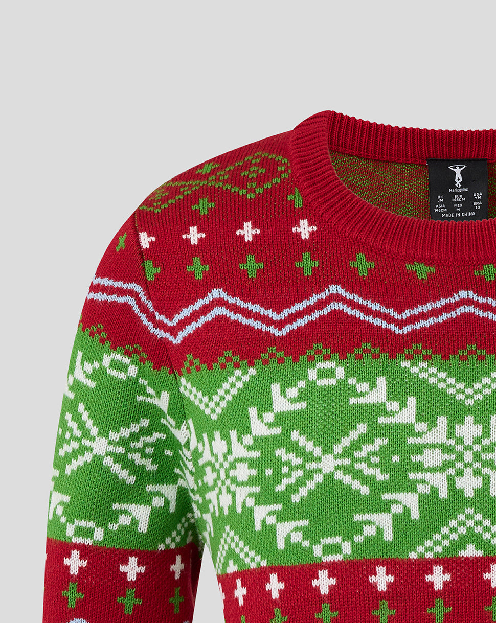 Harlequins Junior 25/26 Christmas Jumper - Red