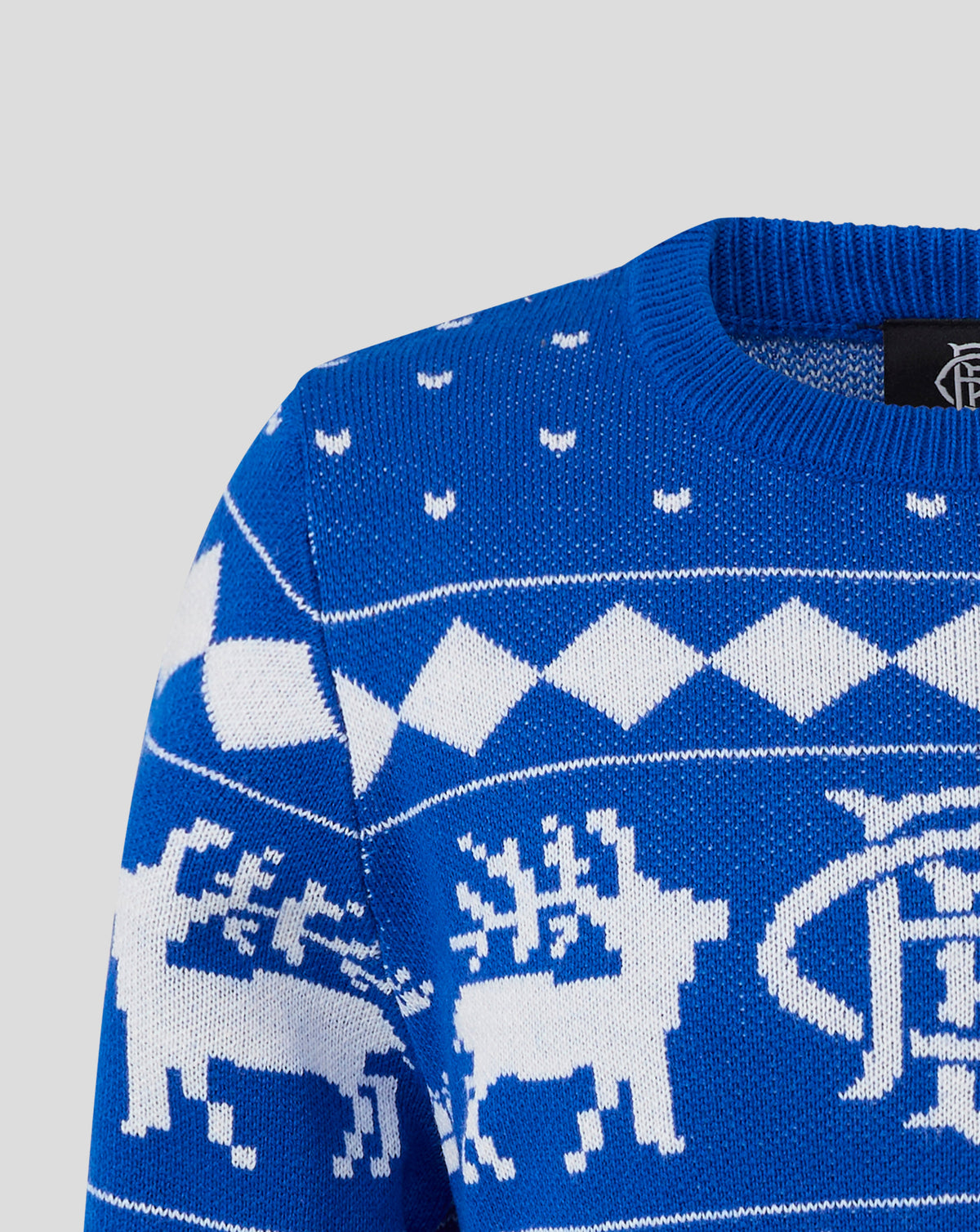 Rangers Junior's 25/26 Christmas Jumper - Blue