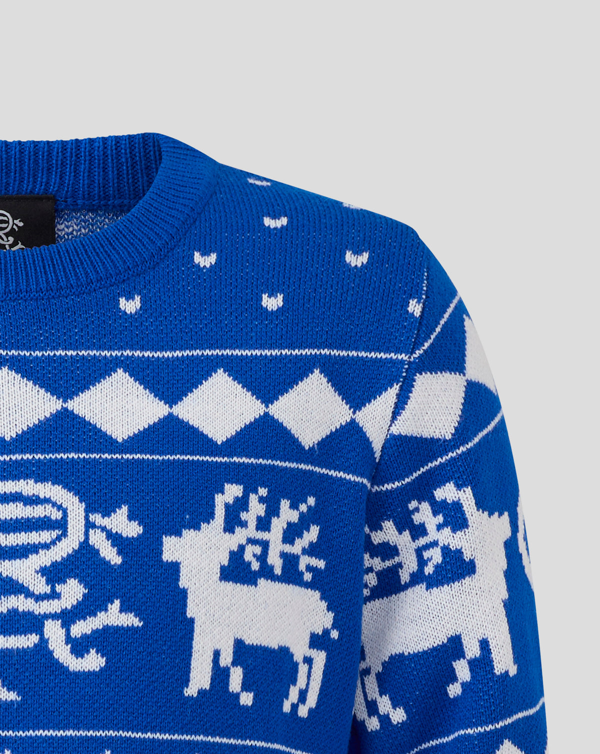 Rangers Junior's 25/26 Christmas Jumper - Blue