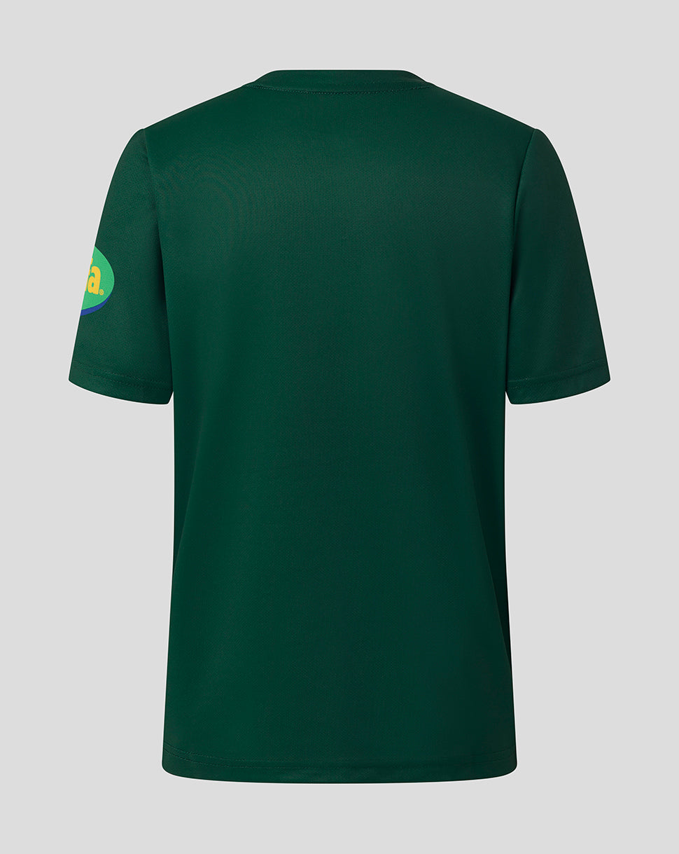 Leicester Tigers Junior 25/26 Warm Up T-shirt – Donkergroen - Donkergroen