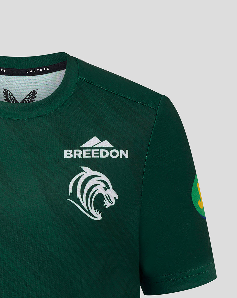 Leicester Tigers Junior 25/26 Warm Up T-shirt – Donkergroen - Donkergroen