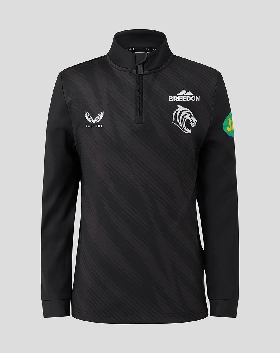 Leicester Tigers Junior 25/26 Training Quarter Zip - Black