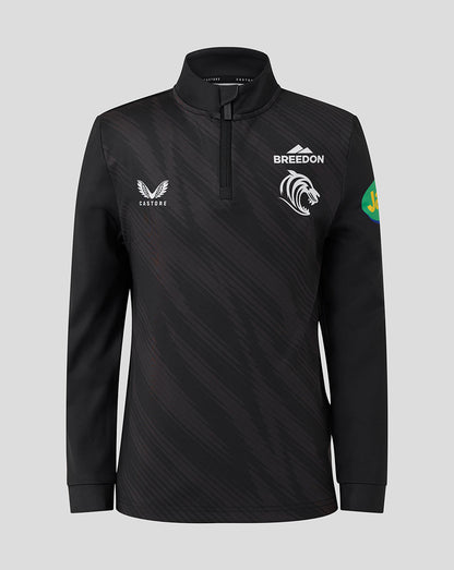 Leicester Tigers Junior 25/26 Training Quarter Zip - Black