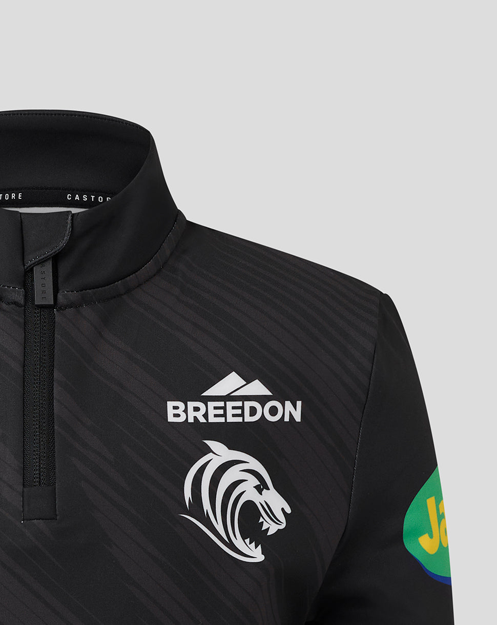 Leicester Tigers Junior 25/26 Training Quarter Zip - Black