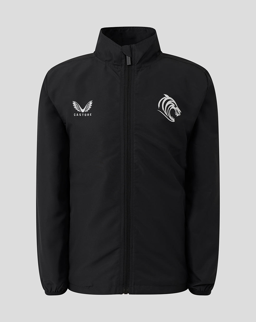 Chaqueta tejida Pre Match Leicester Tigers Junior 25/26 – Negro - Negro