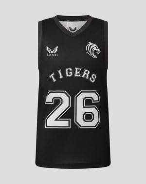 Leicester Tigers Junior  25/26 Training Basketball Vest  - Caviar