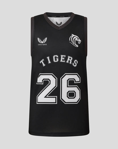 Leicester Tigers Junior  25/26 Training Basketball Vest  - Caviar