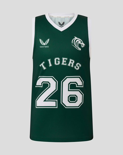 Leicester Tigers Junior 25/26 Training Basketball Vest  - Botanical