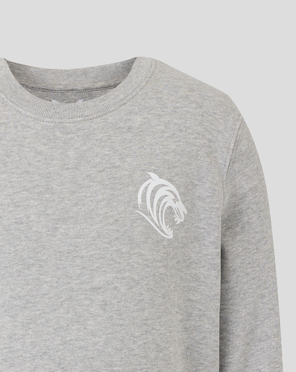 Leicester Tigers Junior 25/26 Travel Crewneck Sweatshirt