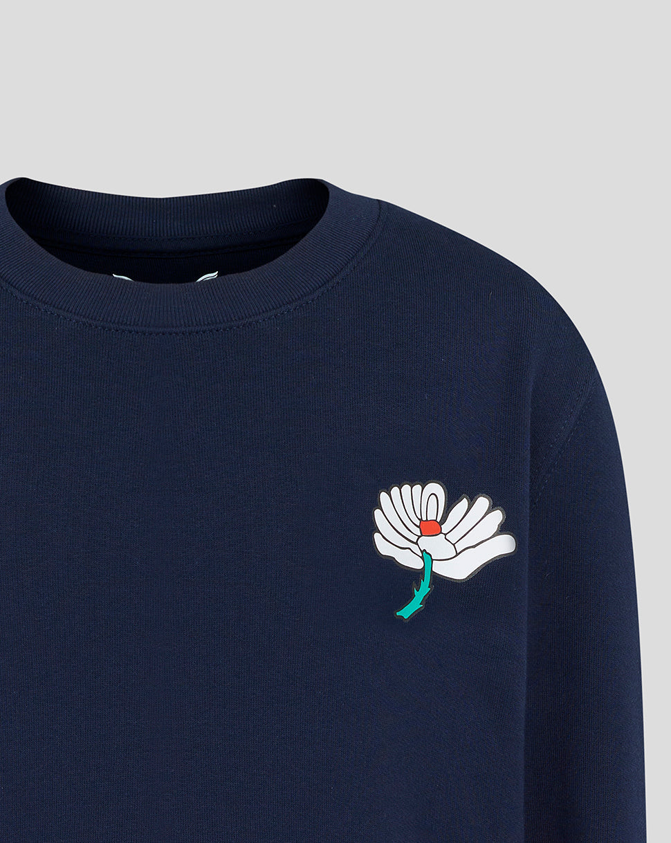 Sudadera de cuello redondo Yorkshire Cricket Junior 26/27 - Azul marino - French Navy