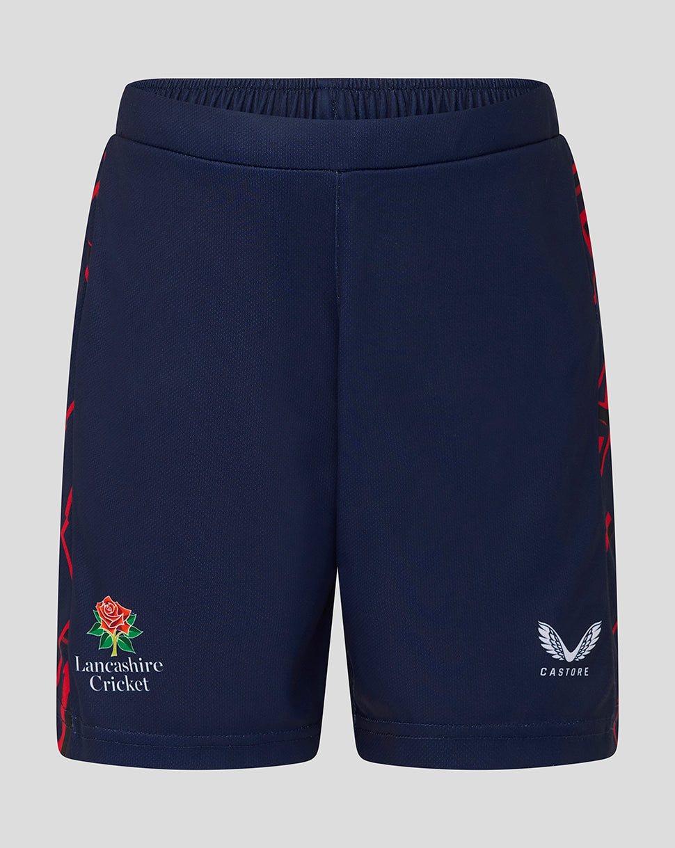 Pantalón corto Lancashire Cricket Junior 26/27 Rendimiento – Peacoat - Peacoat