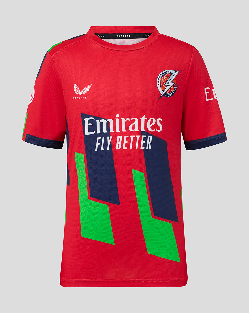 Camiseta de manga corta Lancashire Cricket 26/27 T20 junior – Rojo - Rojo