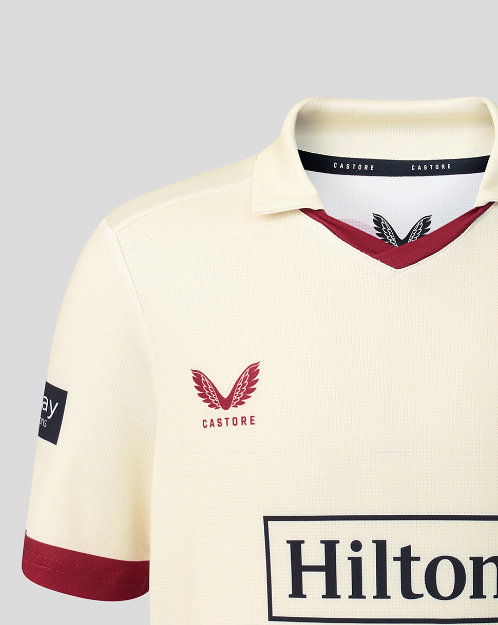 Lancashire Cricket Junior 26/27 County Champs Short Sleeve Jersey - Cream