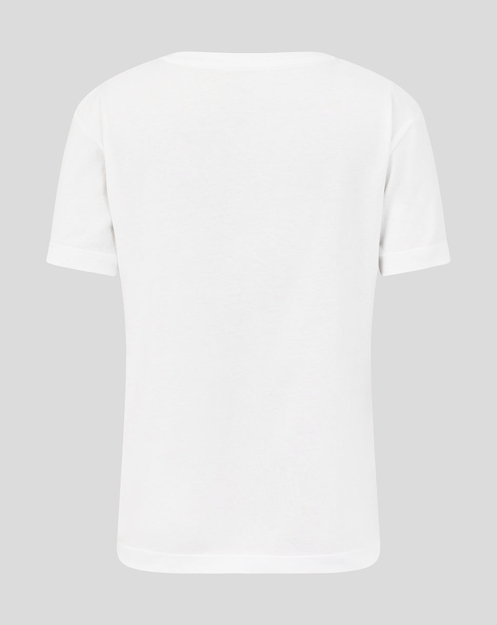 Leicester Tigers Junior 25/26 Varsity 1880 Short Sleeve T-Shirt - White - White