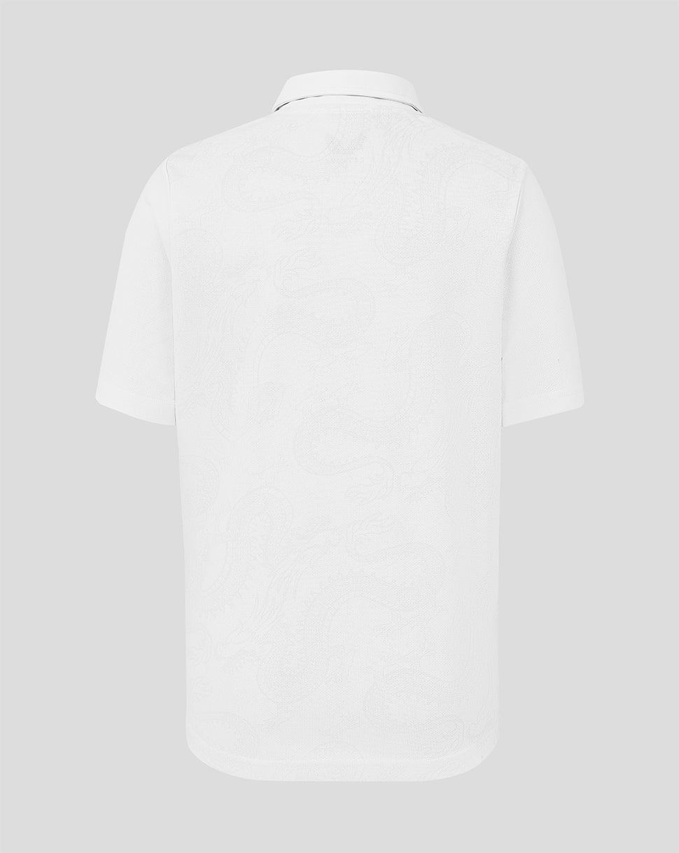 Hong Kong China Rugby Junior 2026 Grafik Poloshirt - Weiss