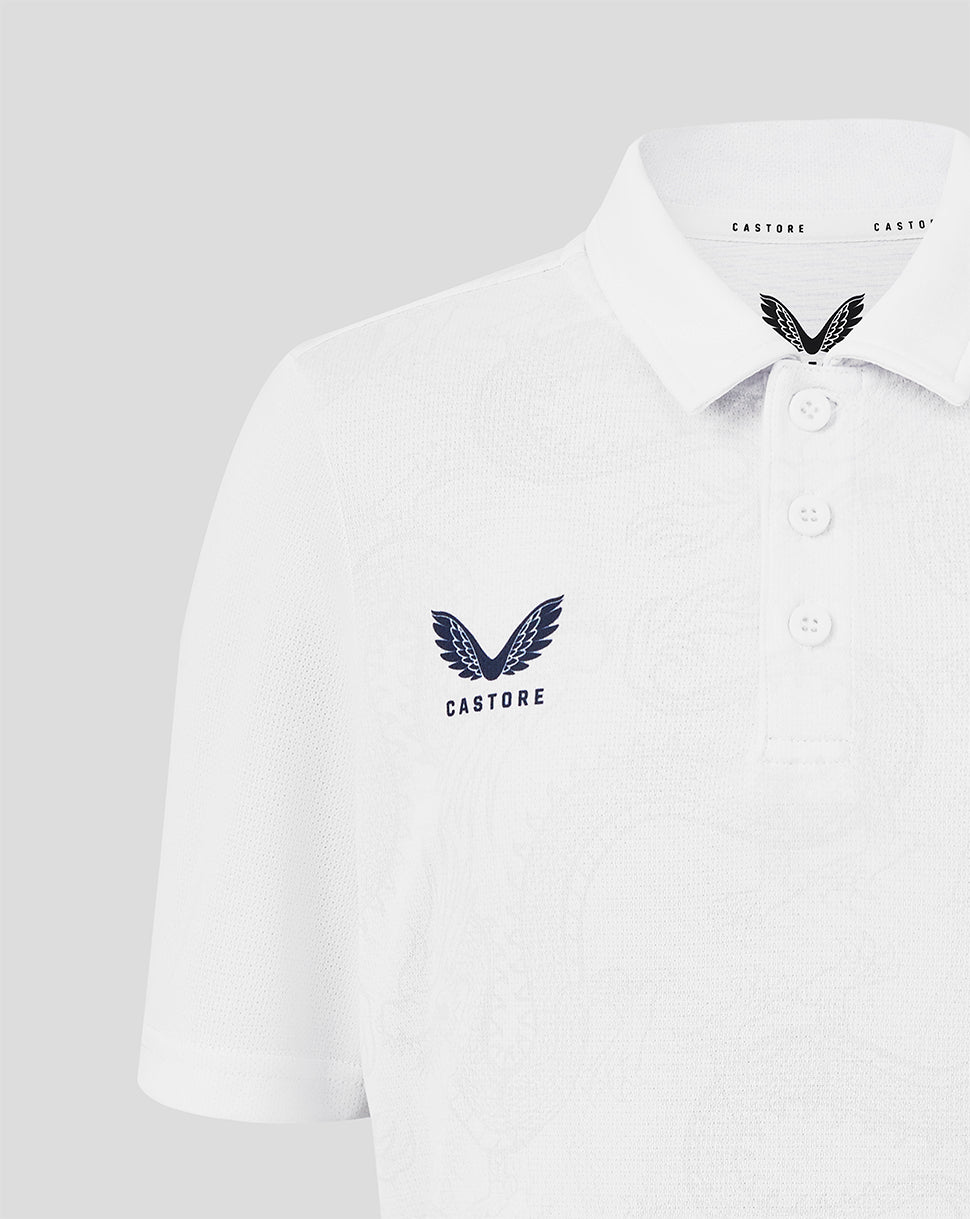 Hong Kong China Rugby Junior 2026 Grafik Poloshirt - Weiss