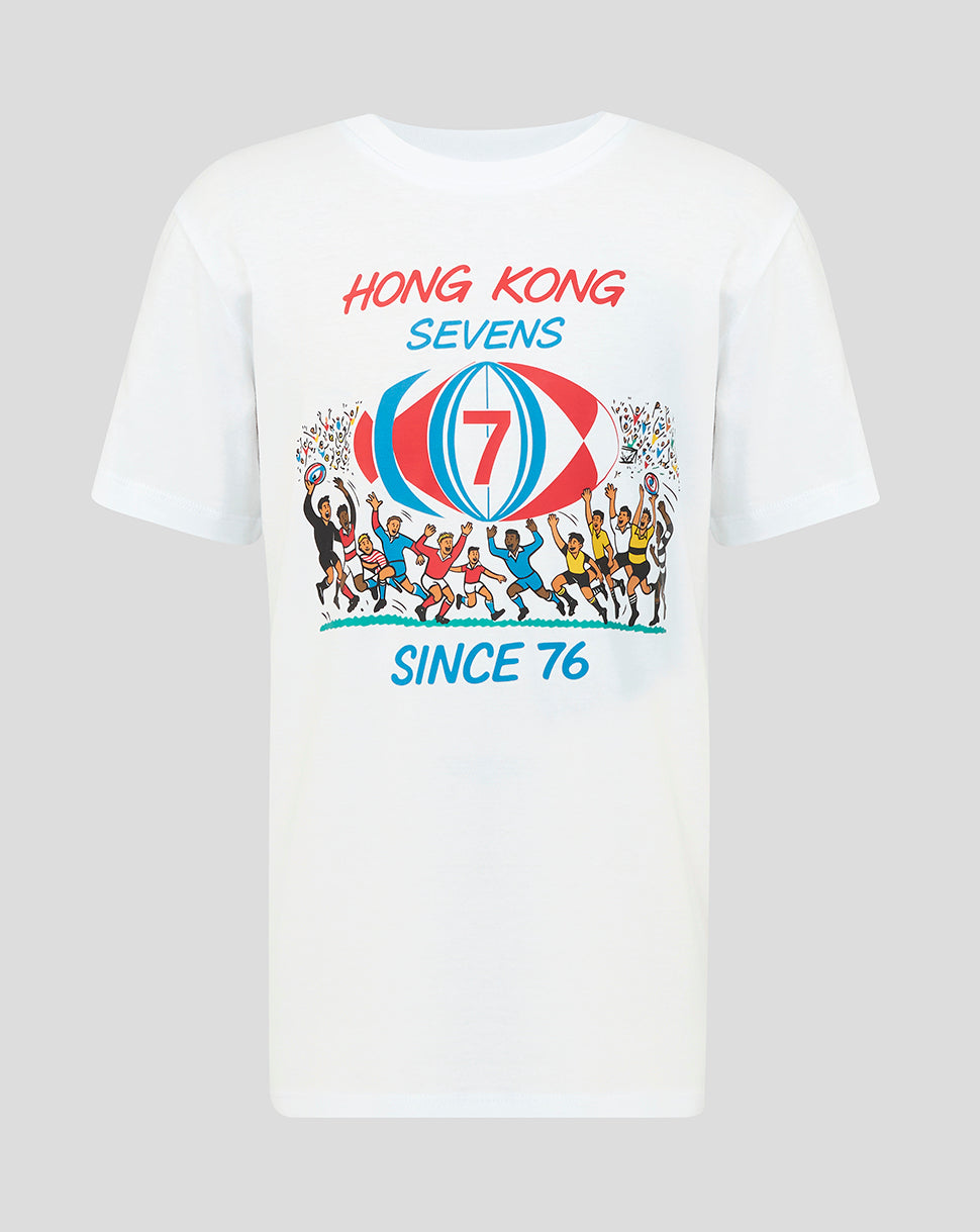 Camiseta Hong Kong China Rugby Junior 2026 HK7s Retro - Blanco