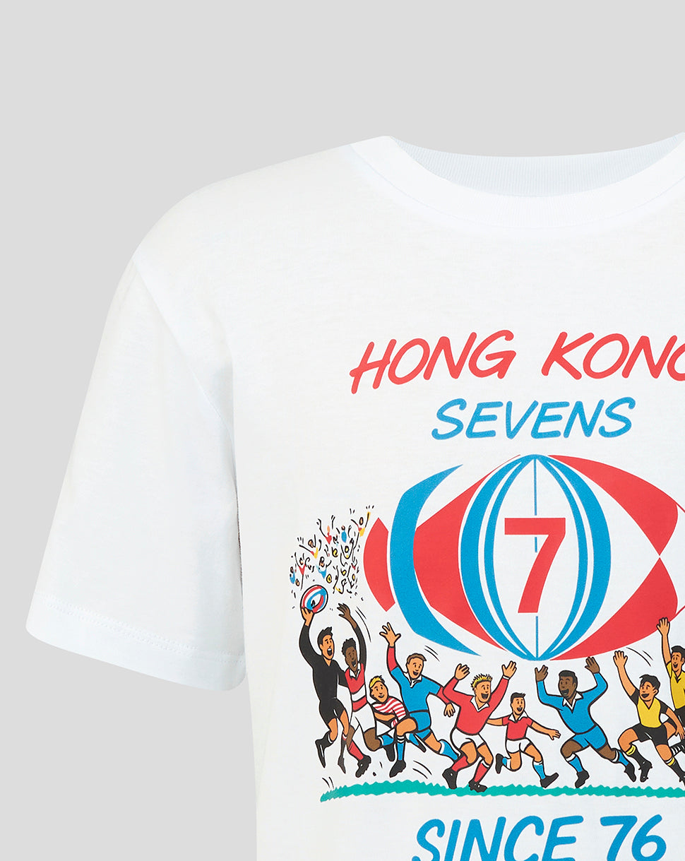 Camiseta Hong Kong China Rugby Junior 2026 HK7s Retro - Blanco