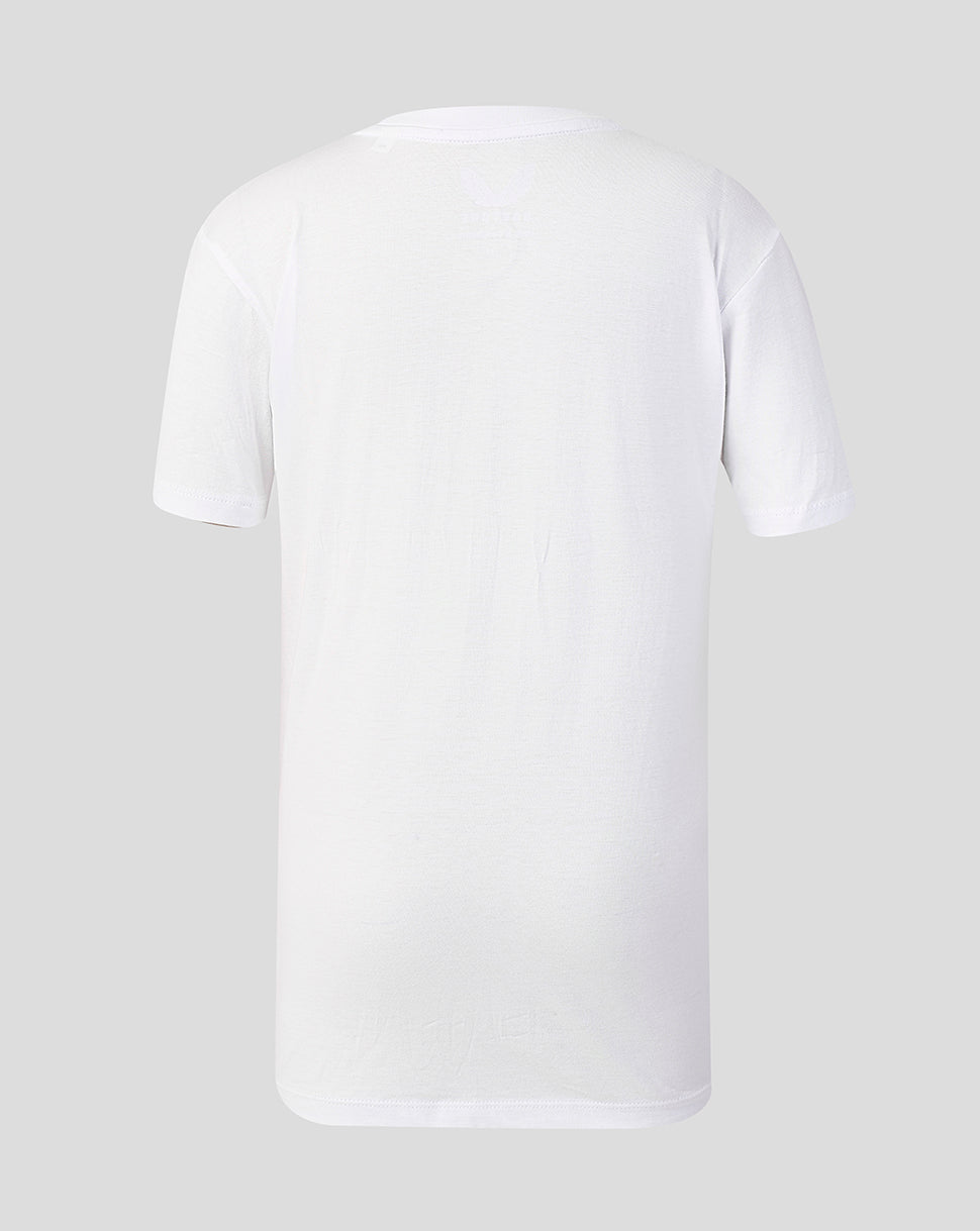 Juniors Sunrisers Leeds The Hundred Big Wings T-Shirt 2026 - White
