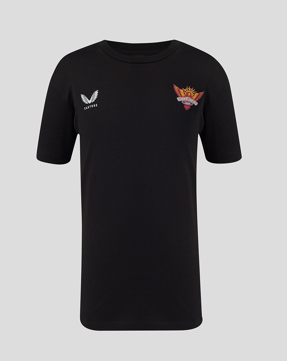 Juniors Sunrisers Leeds The Hundred Small Wings T-Shirt 2026 - Black